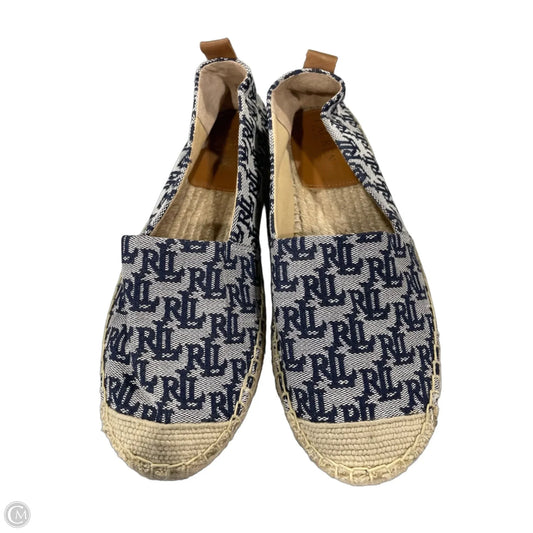 Shoes Flats By Ralph Lauren In Blue & Tan, Size: 9