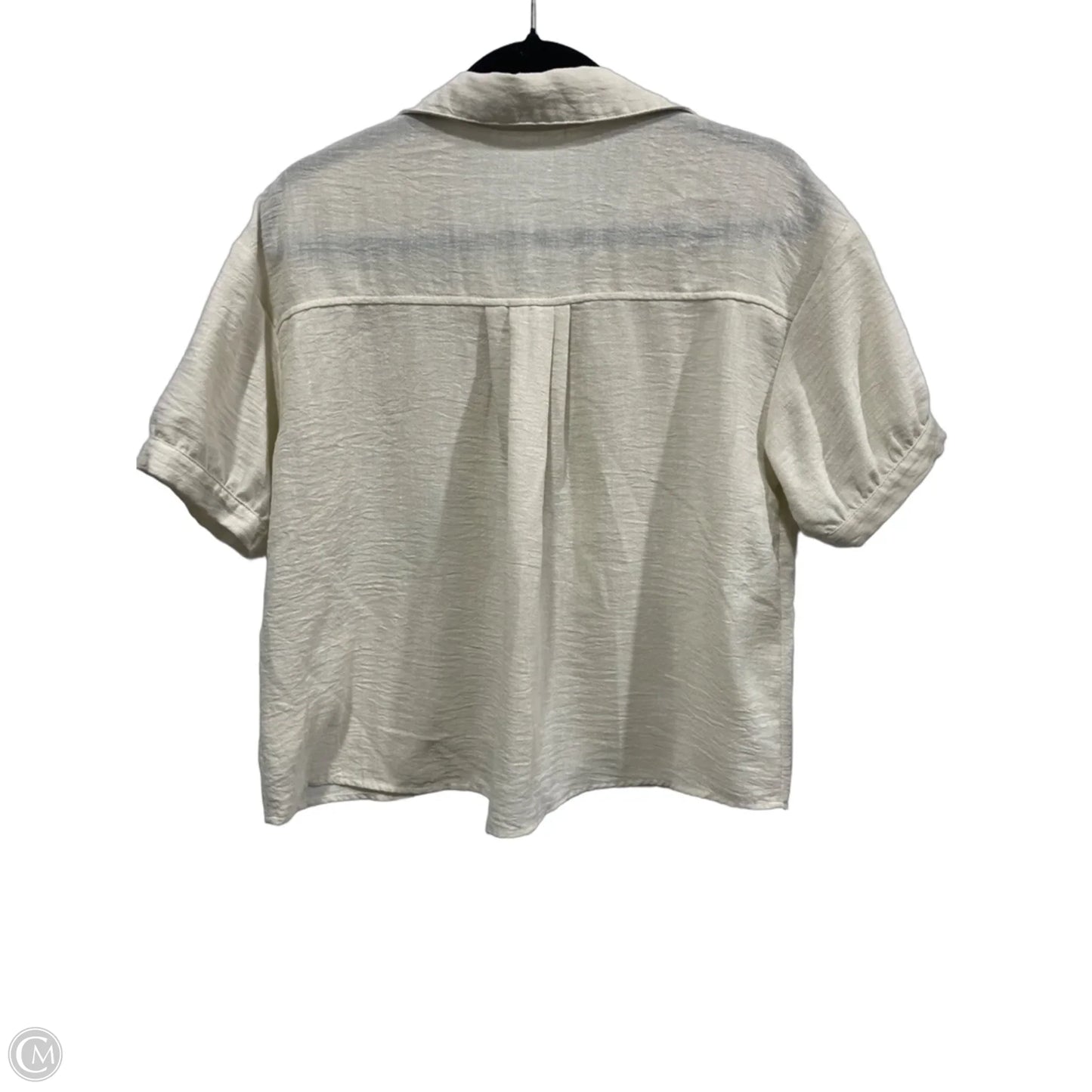 Top Short Sleeve By Wishlist In Cream, Size: S