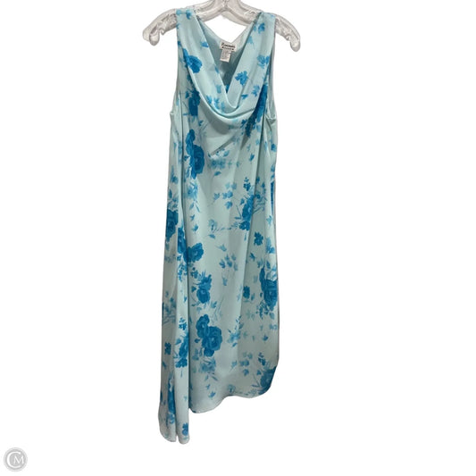 Dress Casual Midi By Emerald Fashion In Floral Print, Size: 1x