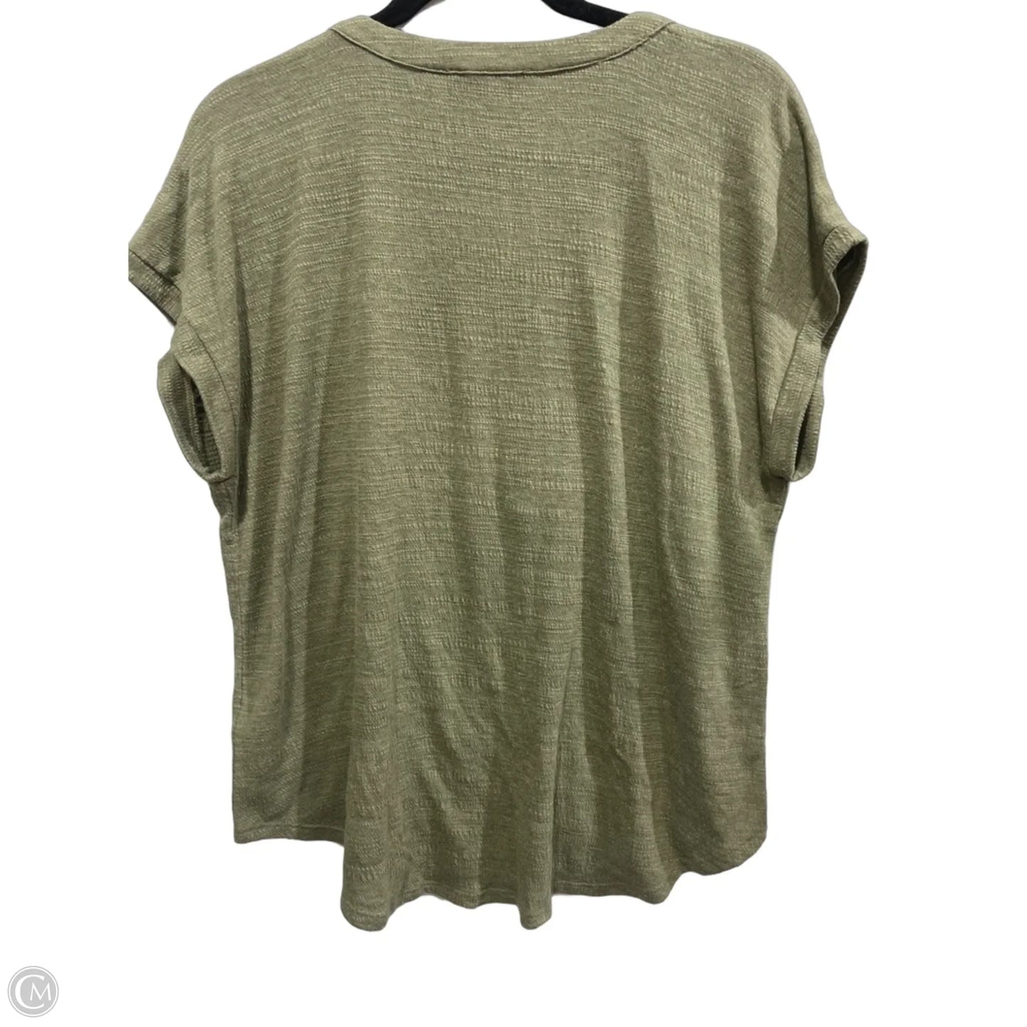 Top Short Sleeve By Cable And Gauge In Green, Size: L