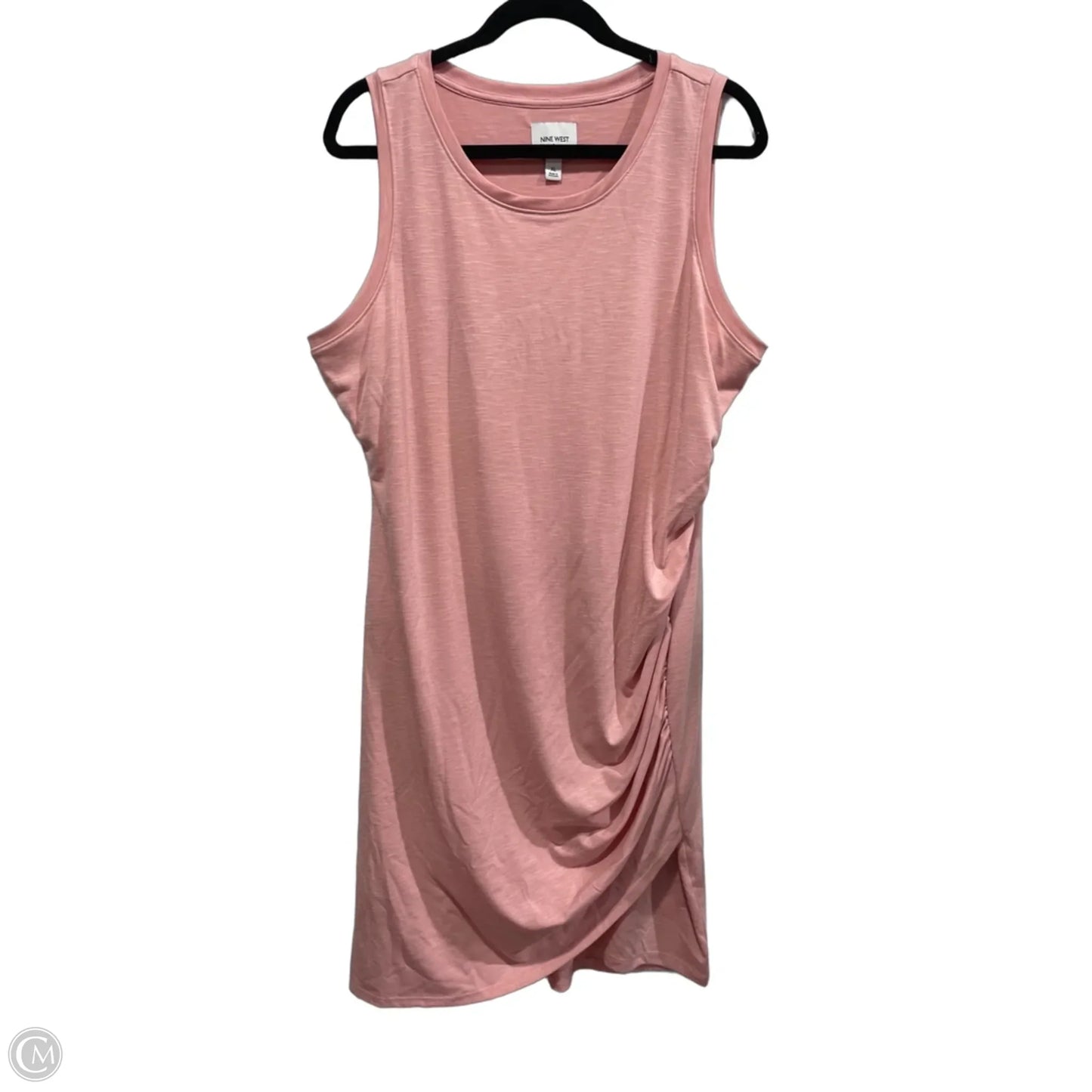 Dress Casual Midi By Nine West Apparel In Pink, Size: Xl