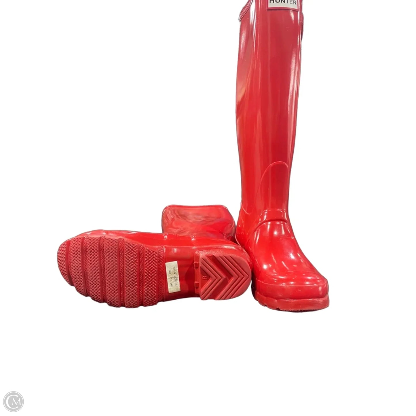 Boots Rain By Hunter In Red, Size: 5