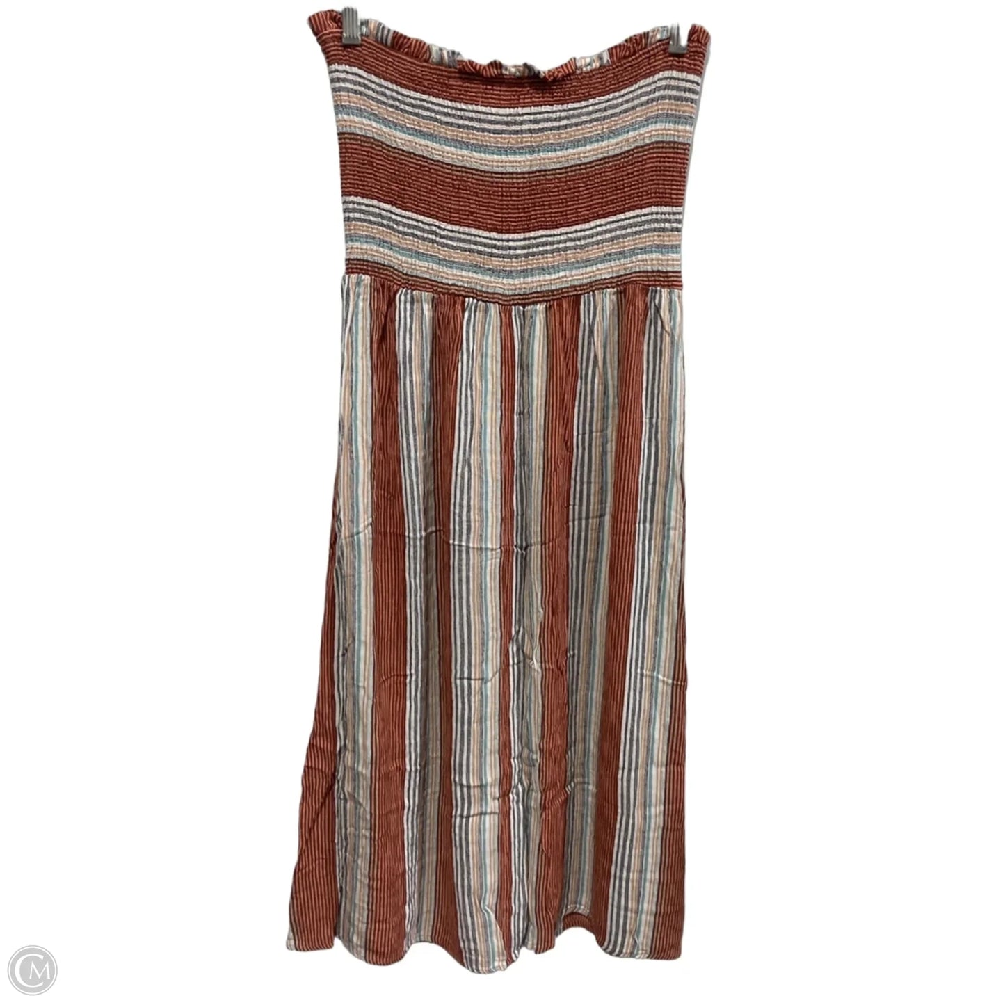 Dress Casual Maxi By Be Cool In Striped Pattern, Size: M