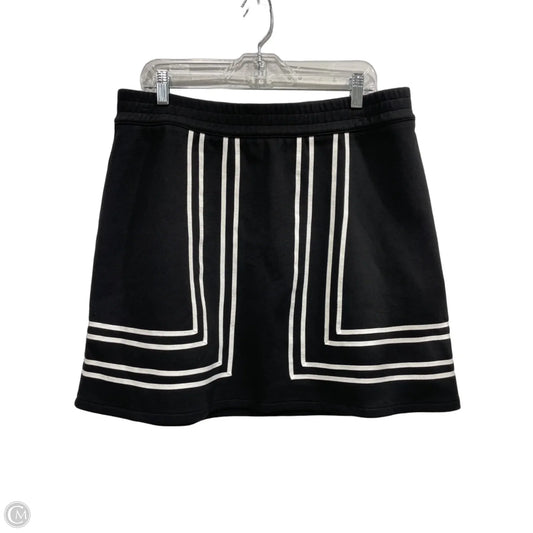 Skirt Midi By Talbots In Black & White, Size: L