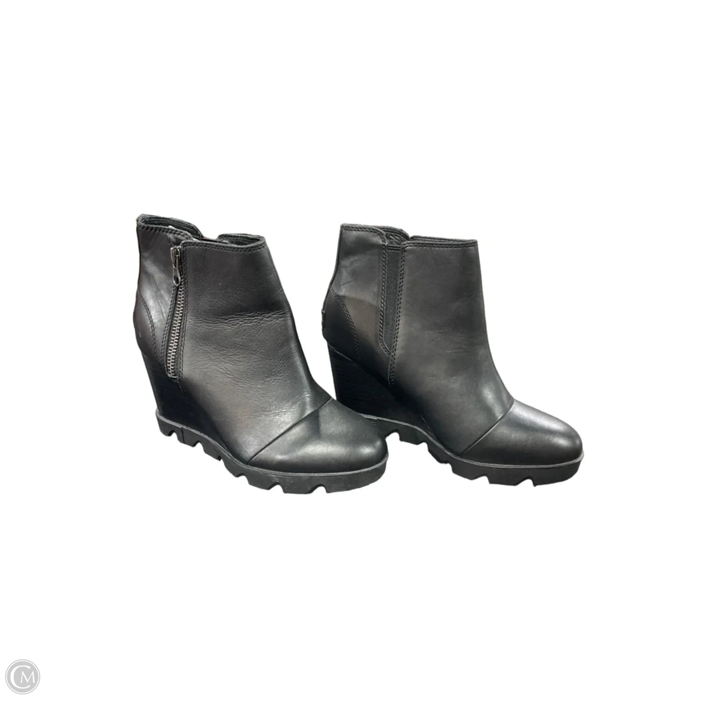 Boots Ankle Heels By Sorel In Black, Size: 8