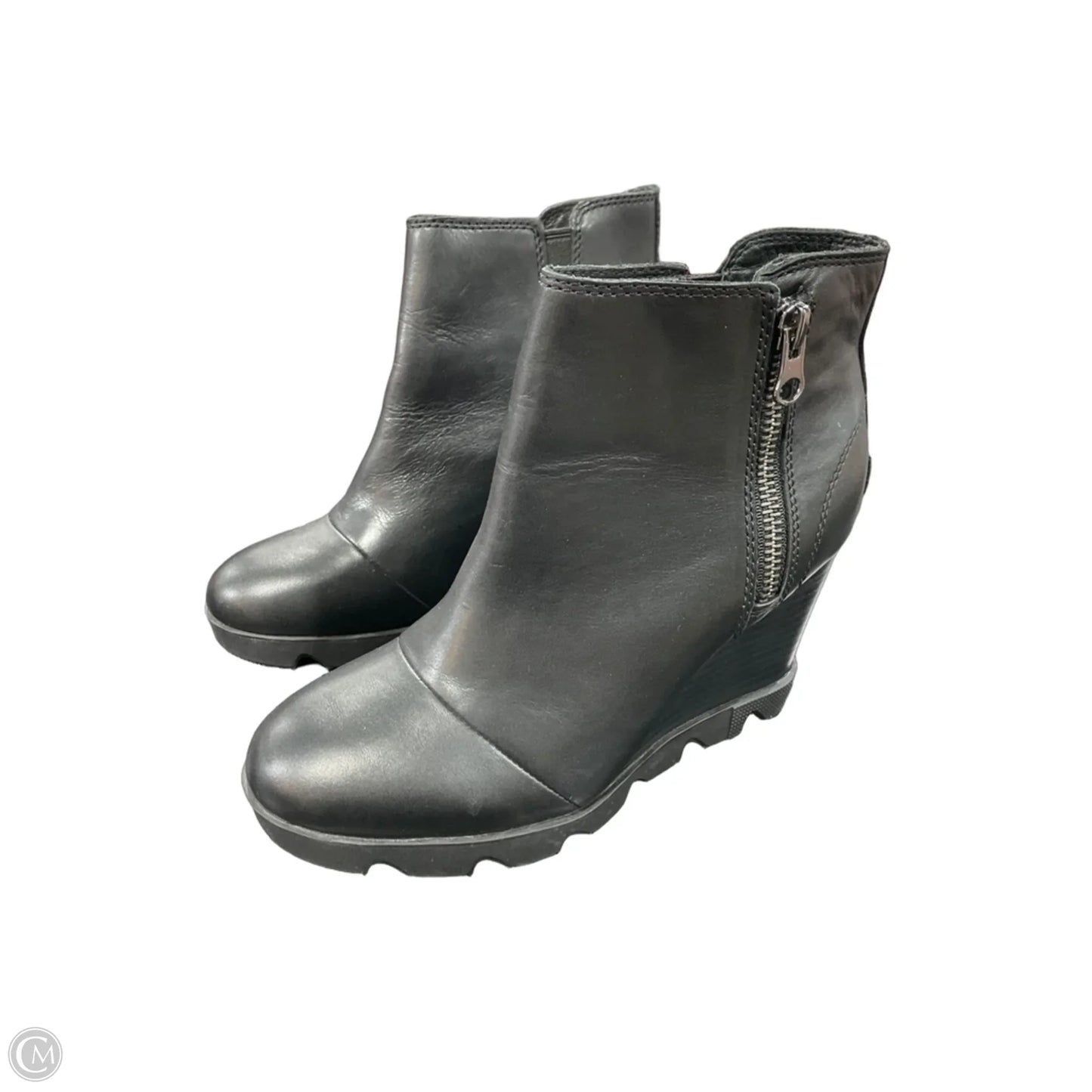 Boots Ankle Heels By Sorel In Black, Size: 8