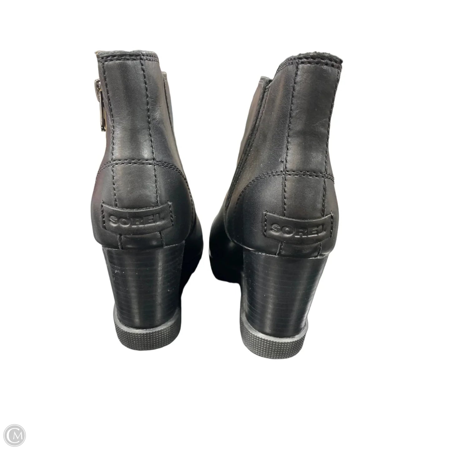 Boots Ankle Heels By Sorel In Black, Size: 8