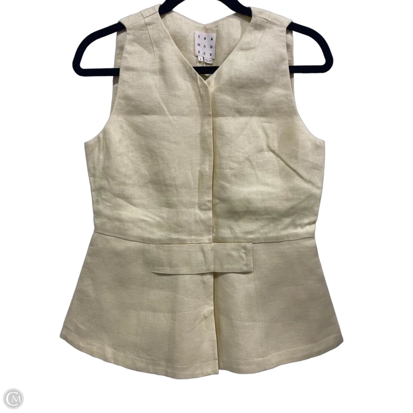 Top Sleeveless By Clothes Mentor In Yellow, Size: 4