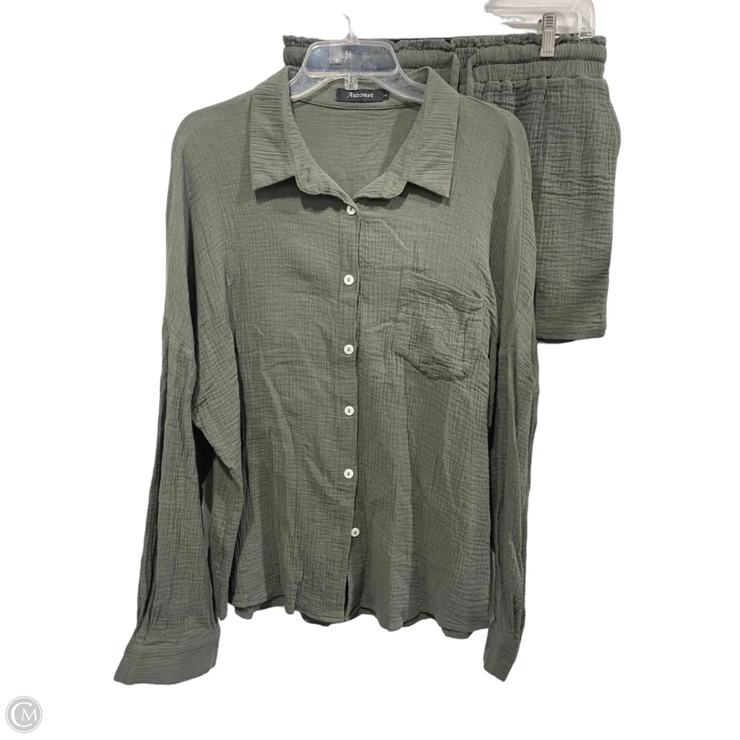 Shorts Set By Automet In Green, Size: L