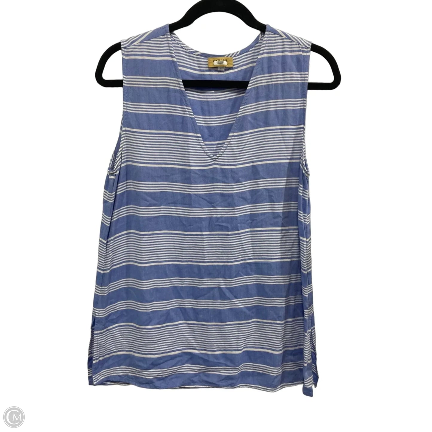 Top Sleeveless By Piko In Striped Pattern, Size: S
