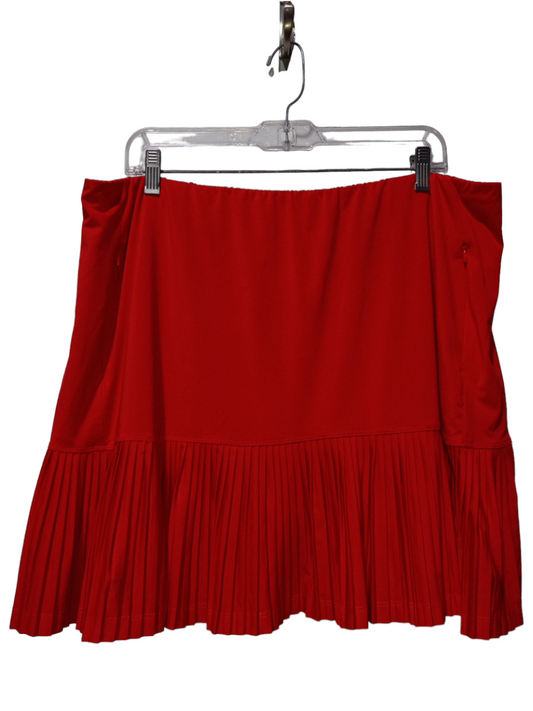 Red Skirt Mini & Short Tail, Size 2x