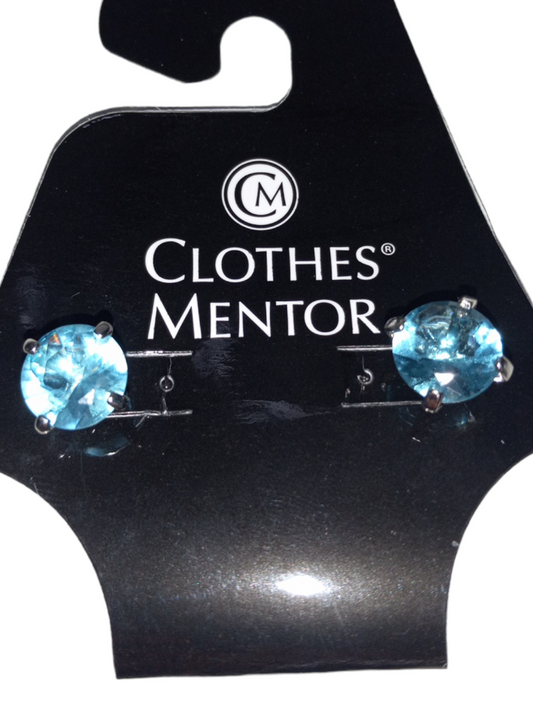 Blue Earrings Stud Clothes Mentor