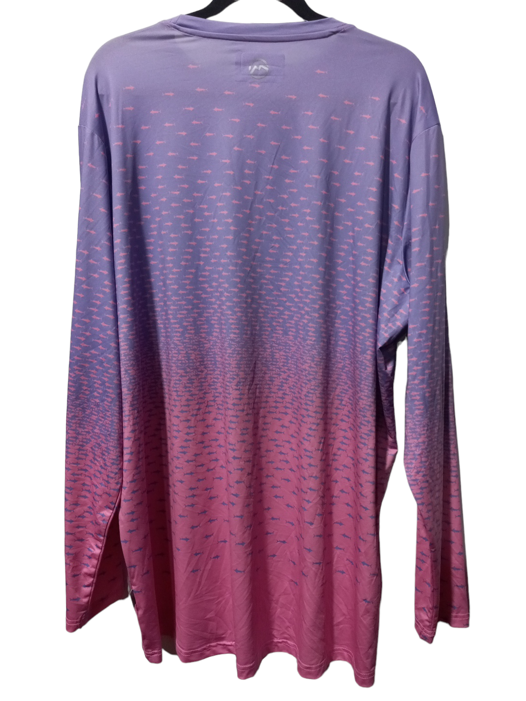 Athletic Top Long Sleeve Collar By Magellan In Pink & Purple, Size: 2x