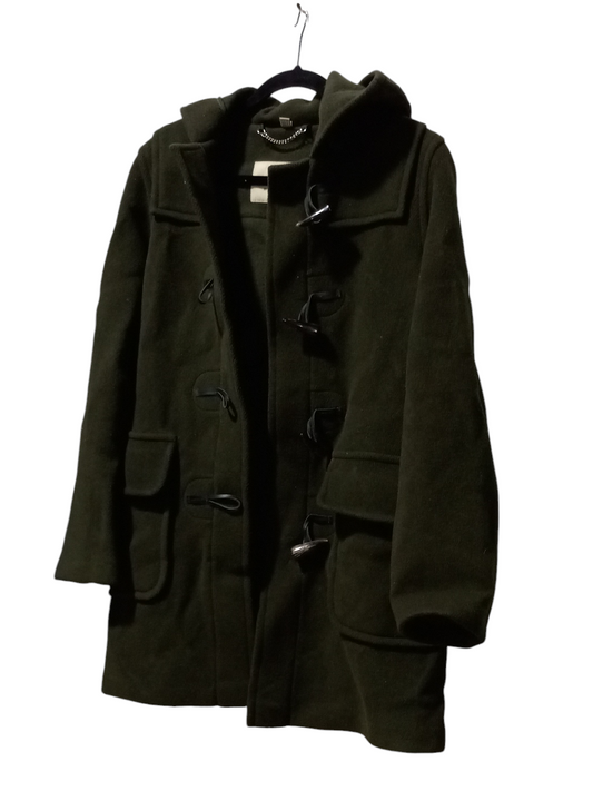 Coat Luxury Designer By Burberry In Green, Size: 6