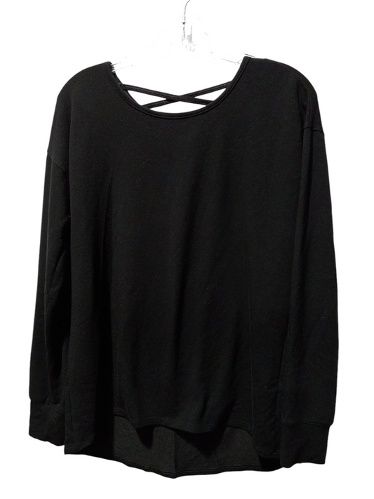 Top Long Sleeve By Danskin Now In Black, Size: S