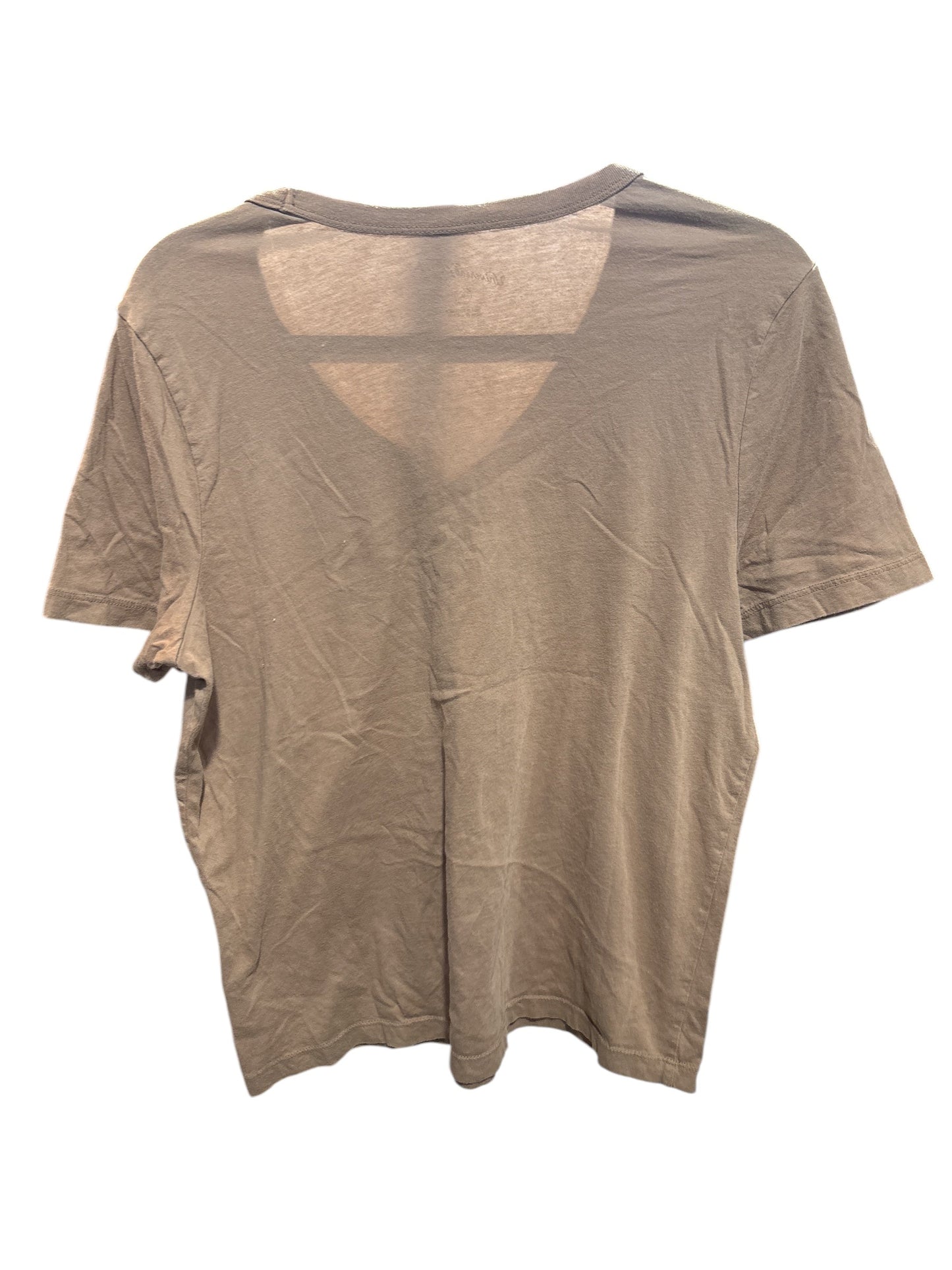 Top Short Sleeve By Universal Thread In Brown, Size: M