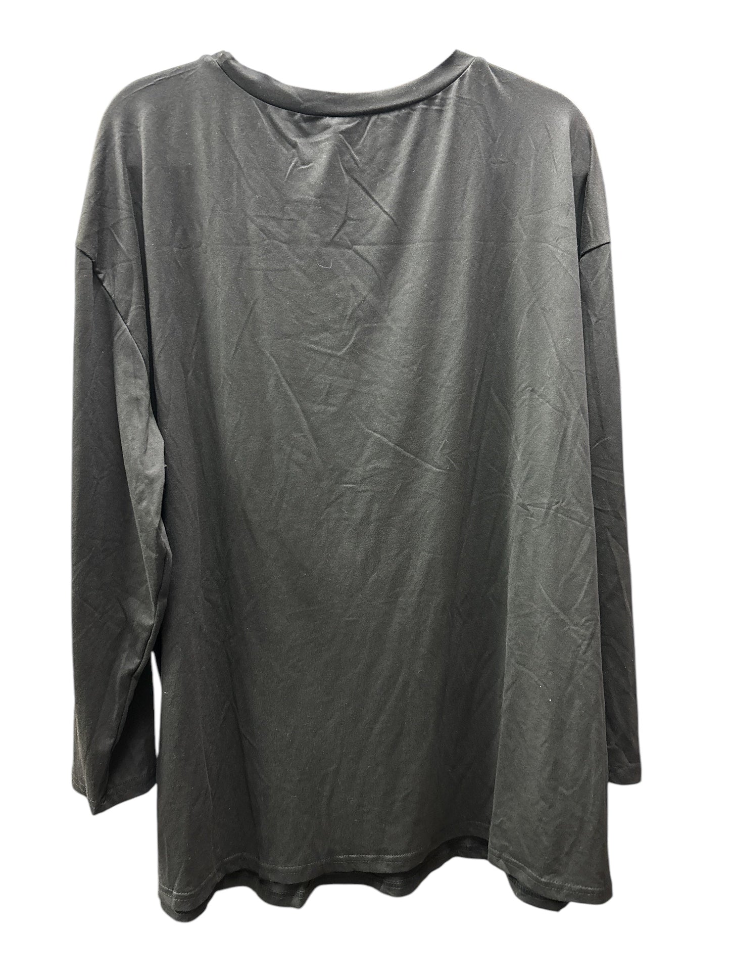 Top Long Sleeve By Shein In Black, Size: 2x