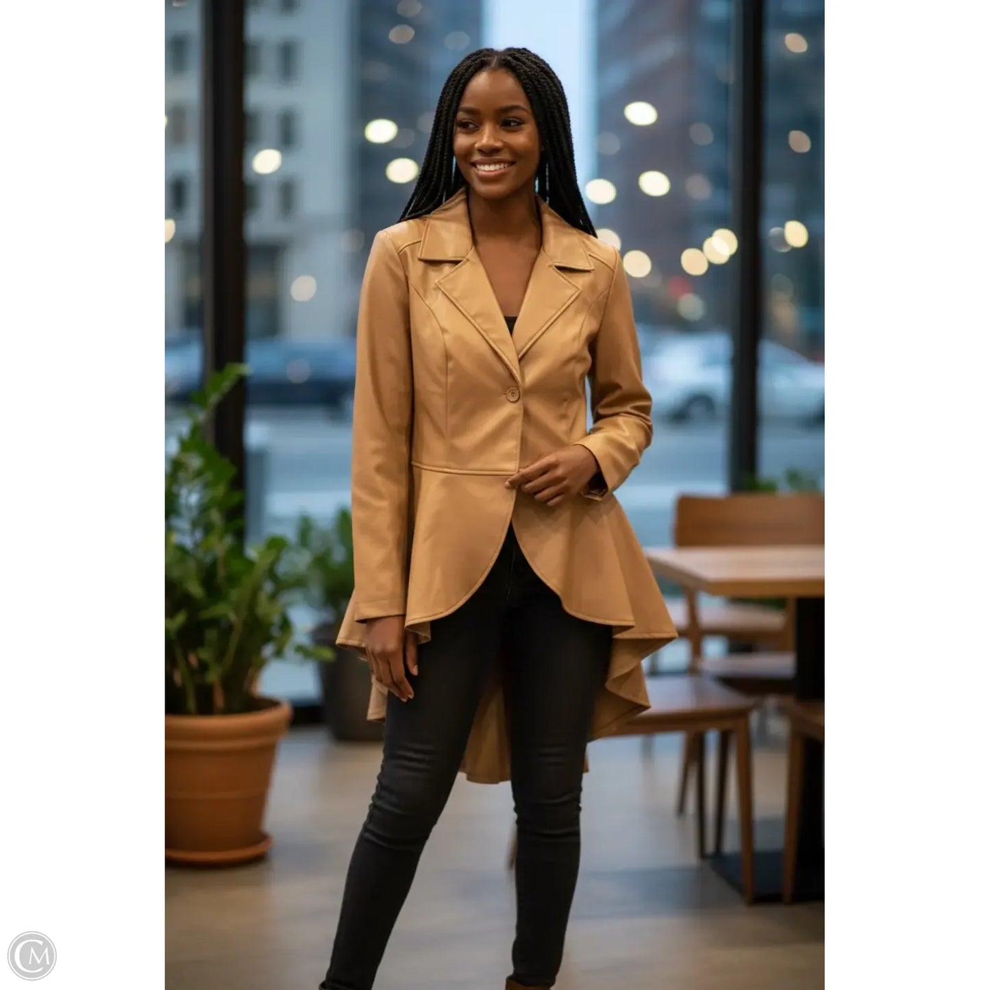 Jacket Other By Ashley Stewart In Tan, Size: 3x