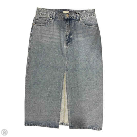 Skirt Maxi By Forever 21 In Blue Denim, Size: L