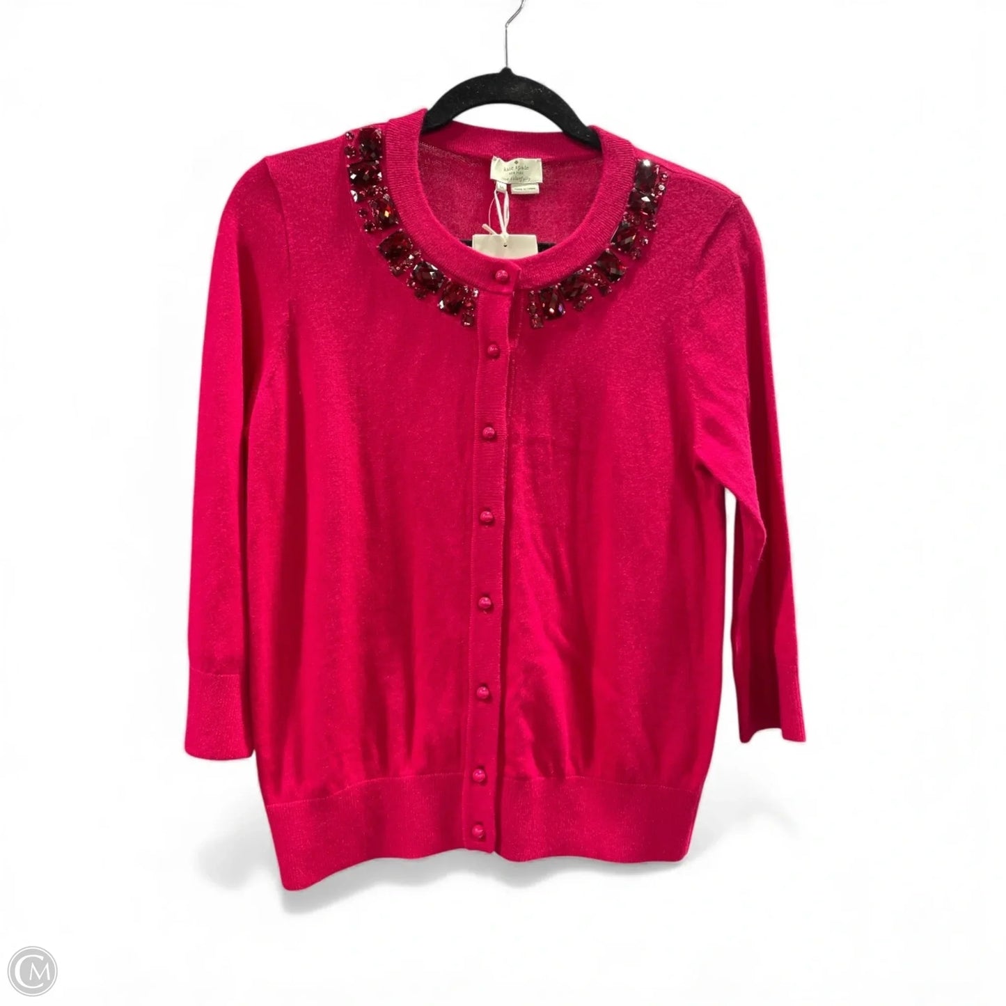 Cardigan Designer By Kate Spade In Pink, Size: M