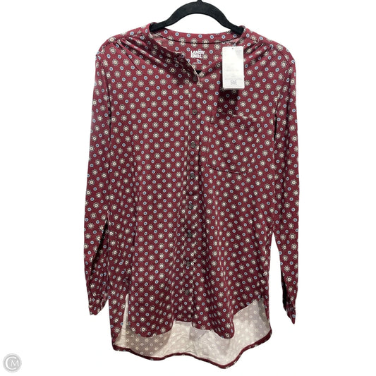 Tunic Long Sleeve By Lands End In Multi-colored, Size: Xs