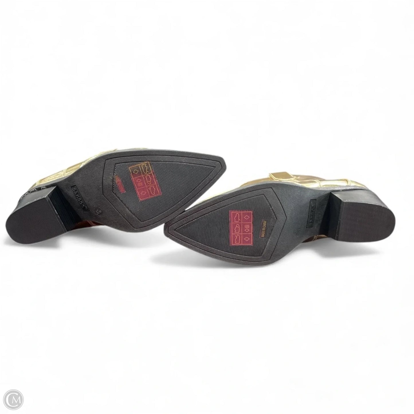 Boots Western By Bamboo In Gold, Size: 7.5