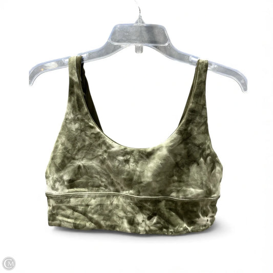 Athletic Bra By Lululemon In Camouflage Print, Size: 10