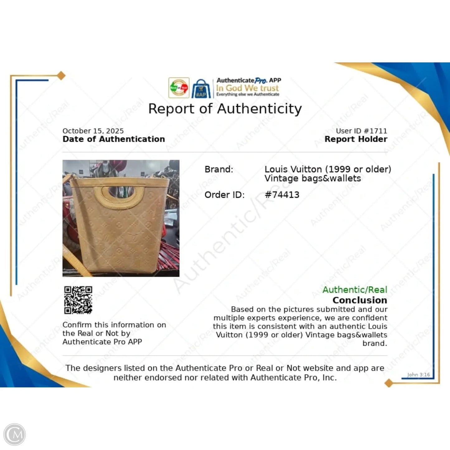 Handbag Luxury Designer By Louis Vuitton, Size: Medium