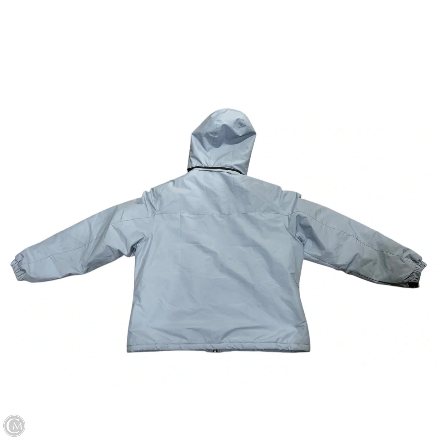 Coat Raincoat By Clothes Mentor In Blue, Size: 2x