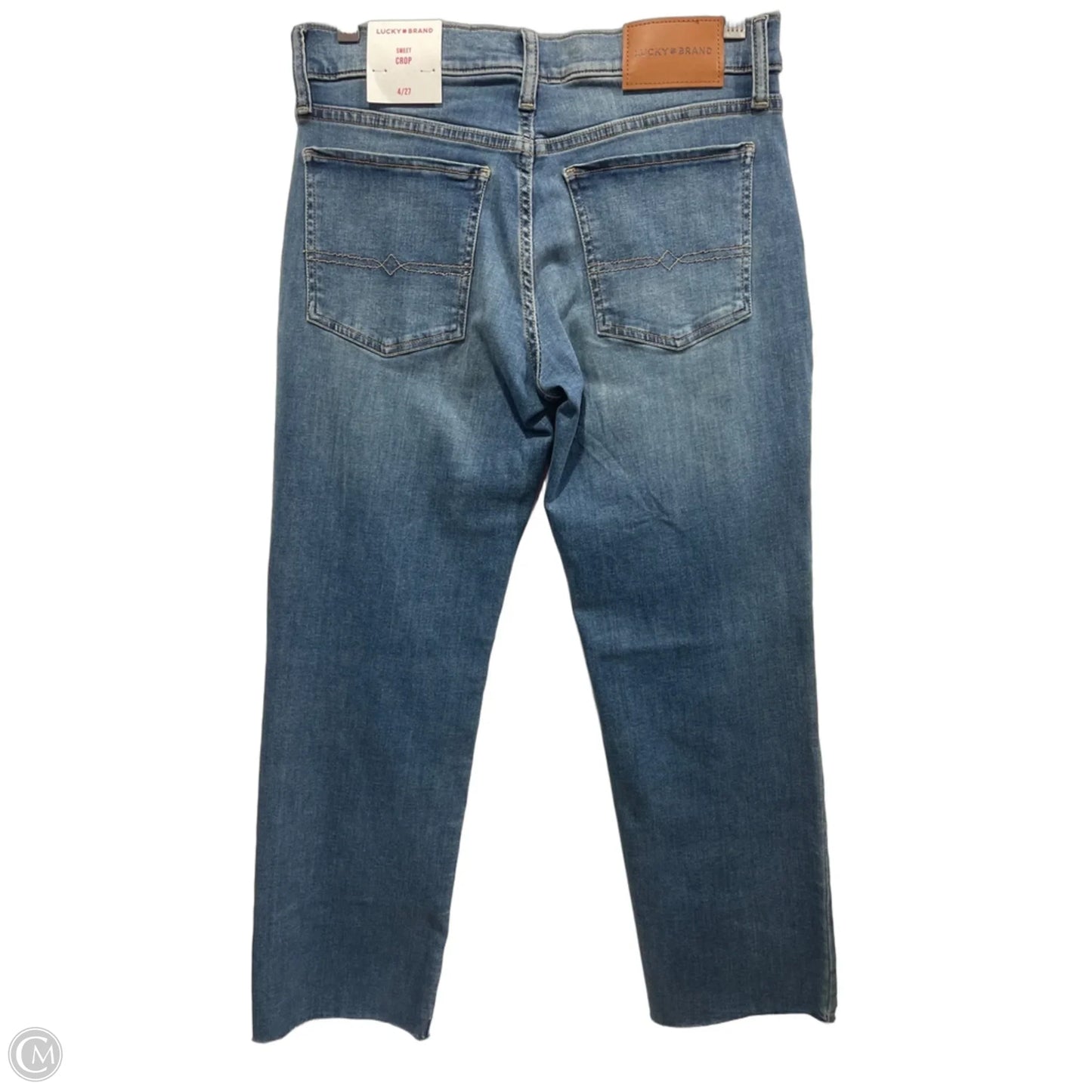 Jeans Cropped By Lucky Brand In Blue Denim, Size: 4