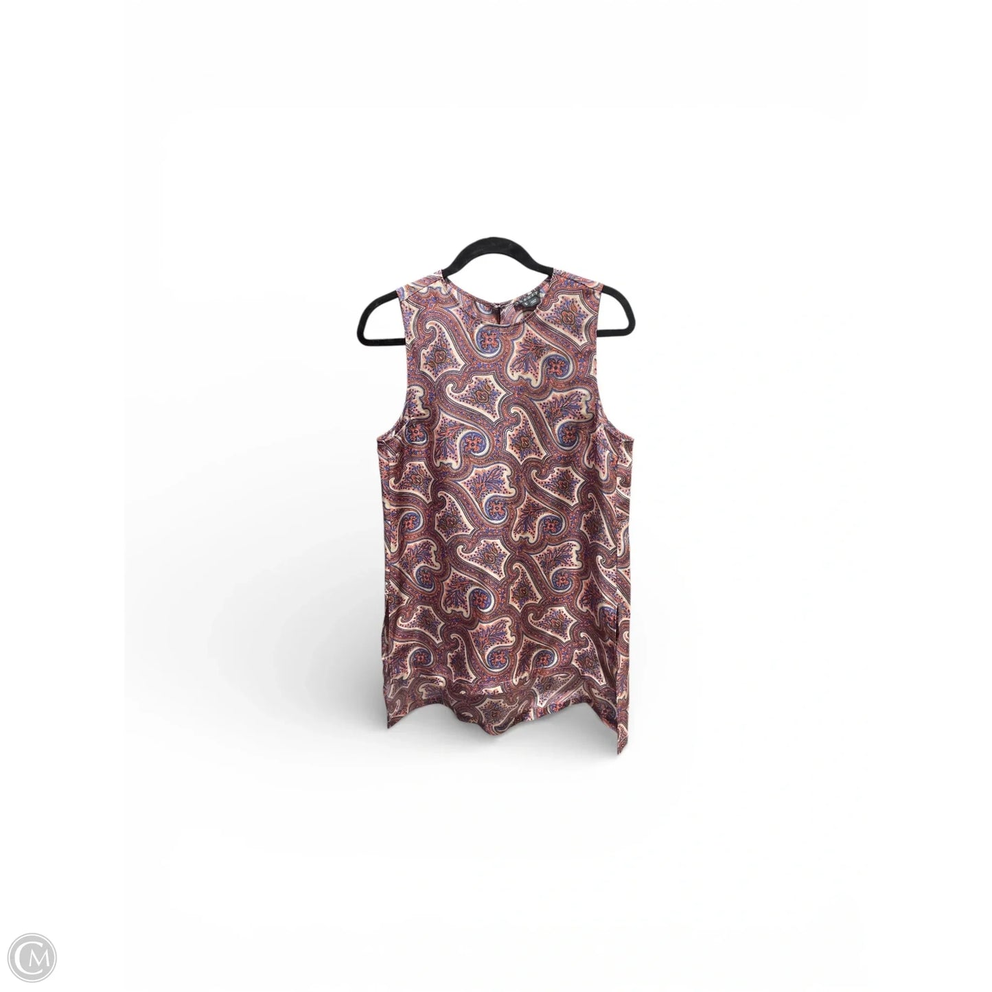 Tunic Sleeveless By Theory In Geometric Pattern, Size: M