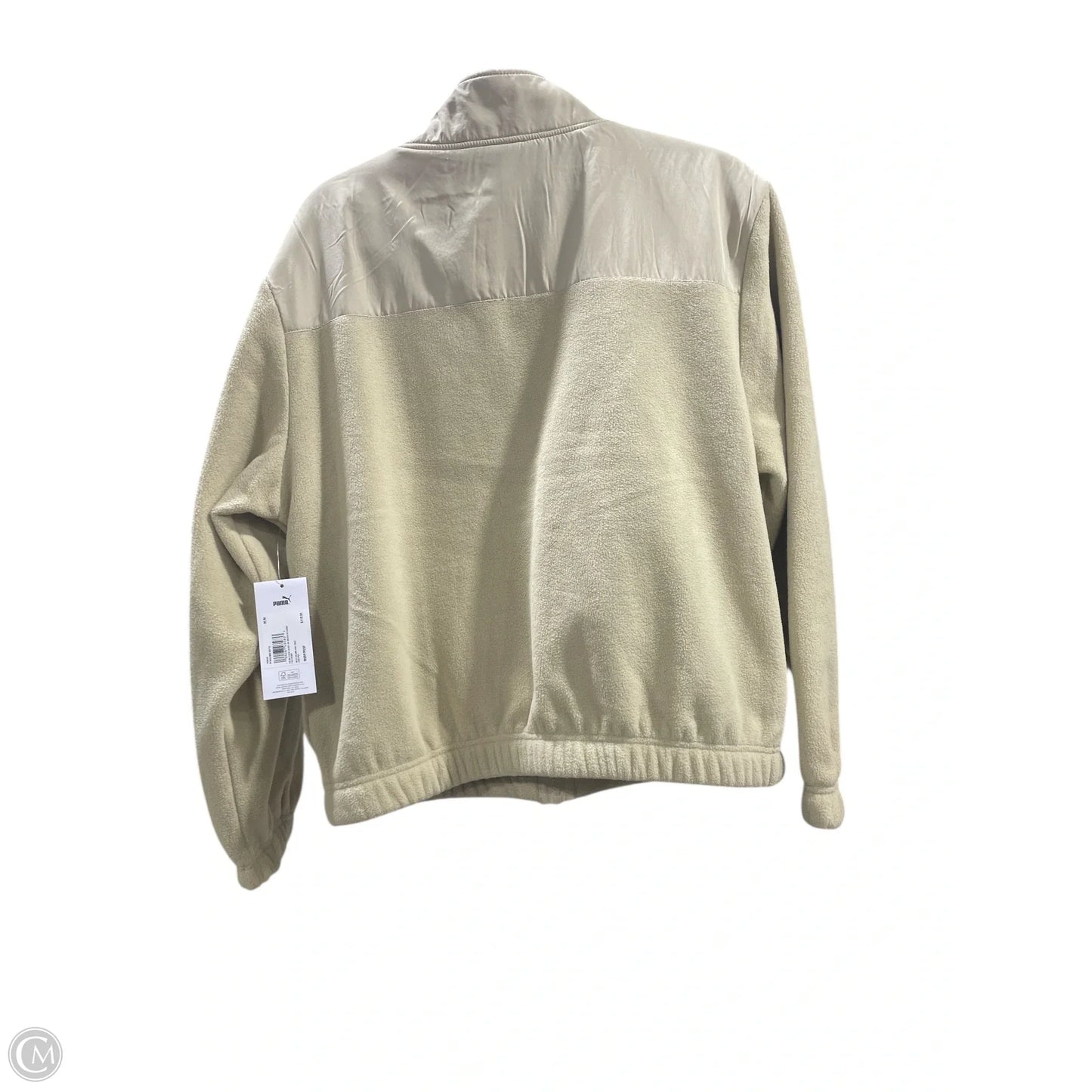 Jacket Fleece By Puma In Tan, Size: M