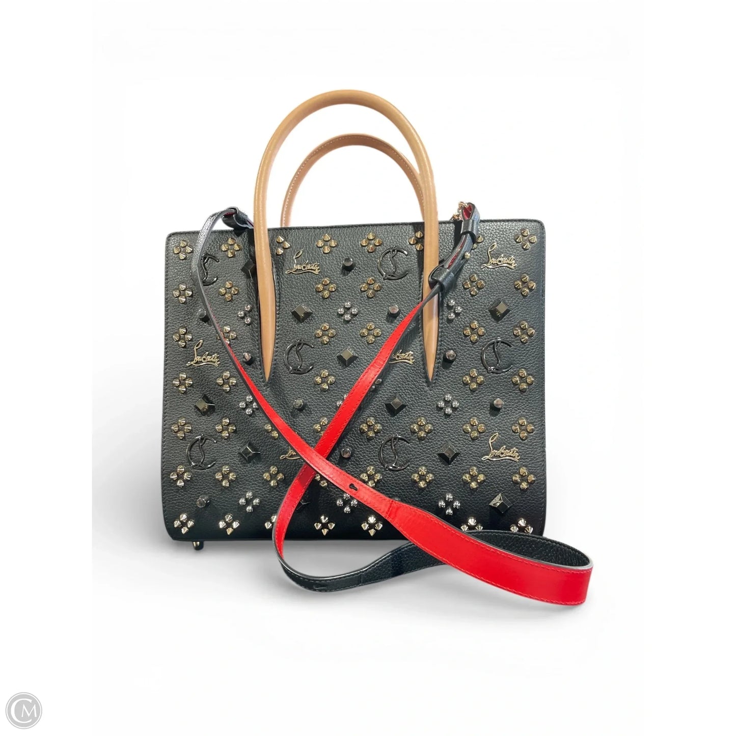 Handbag Luxury Designer By Christian Louboutin, Size: Medium