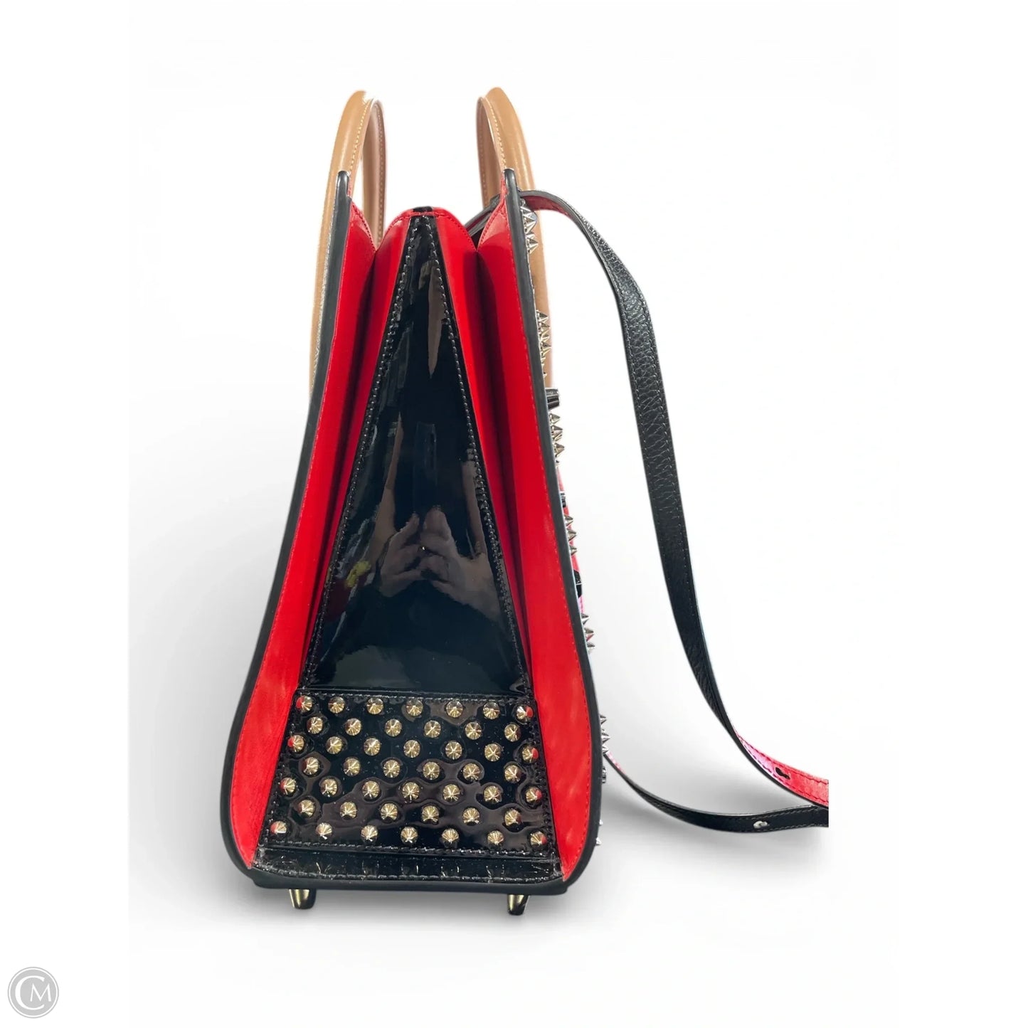 Handbag Luxury Designer By Christian Louboutin, Size: Medium