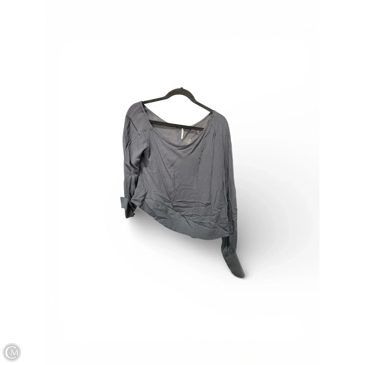 Blouse Long Sleeve By Free People In Navy, Size: S
