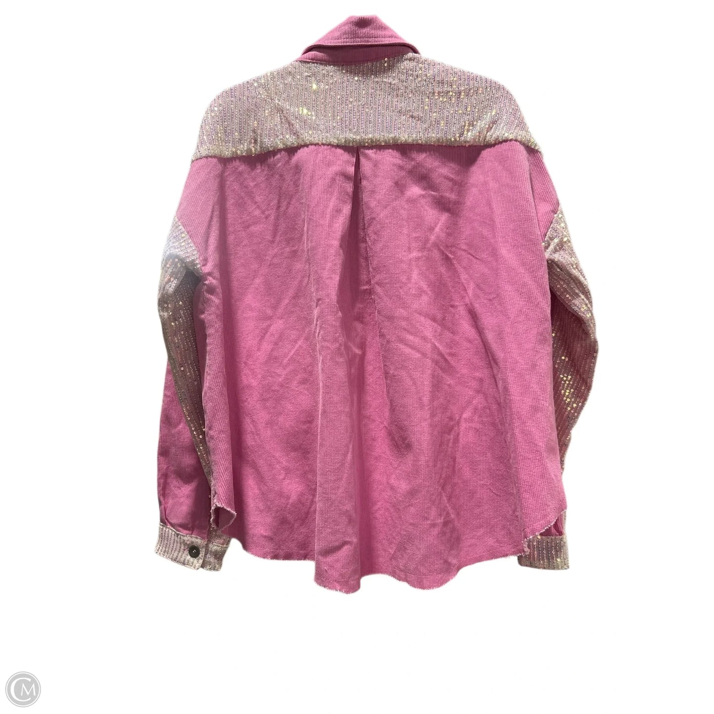 Jacket Shirt By Umgee In Pink, Size: S