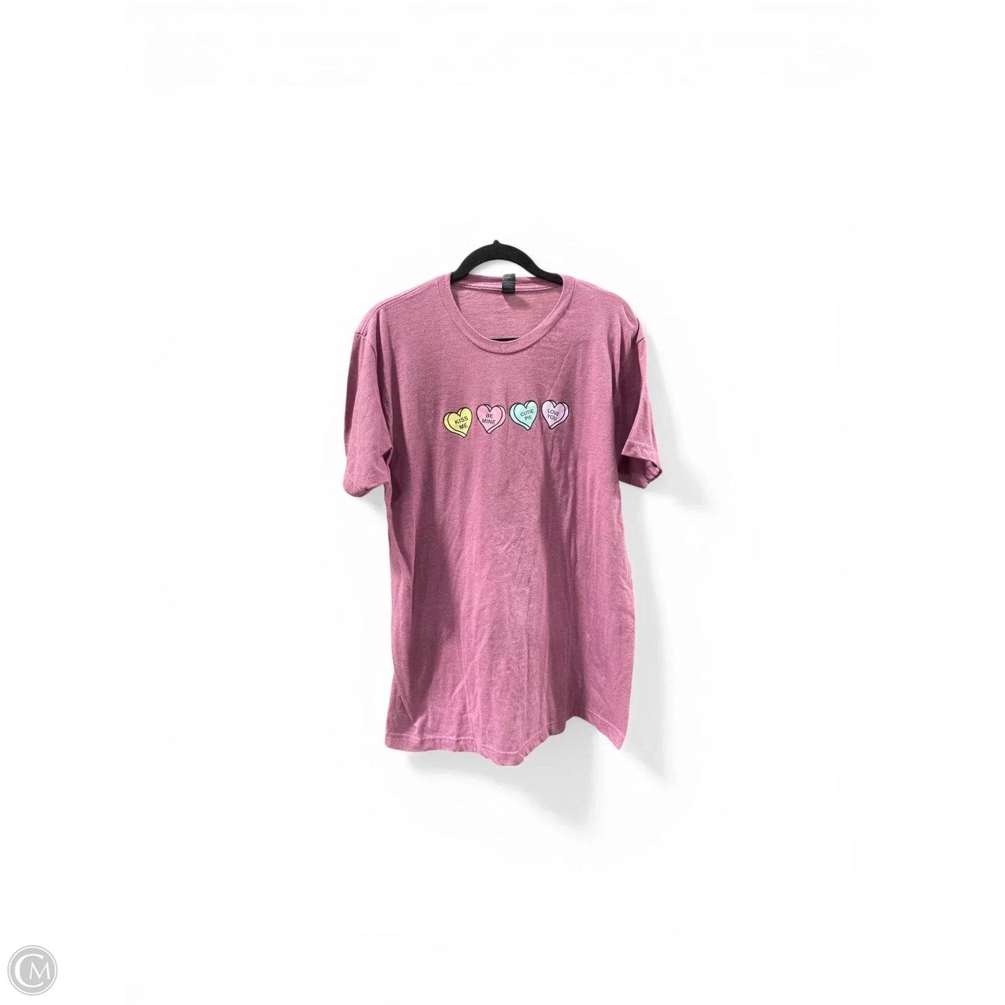 Top Short Sleeve By Tultex In Purple, Size: L