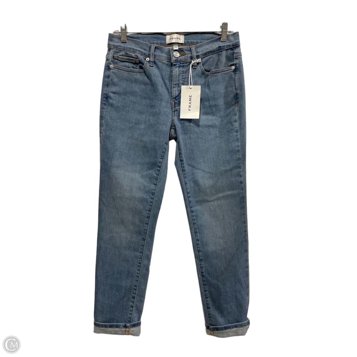 Jeans Skinny By Frame In Blue Denim, Size: S