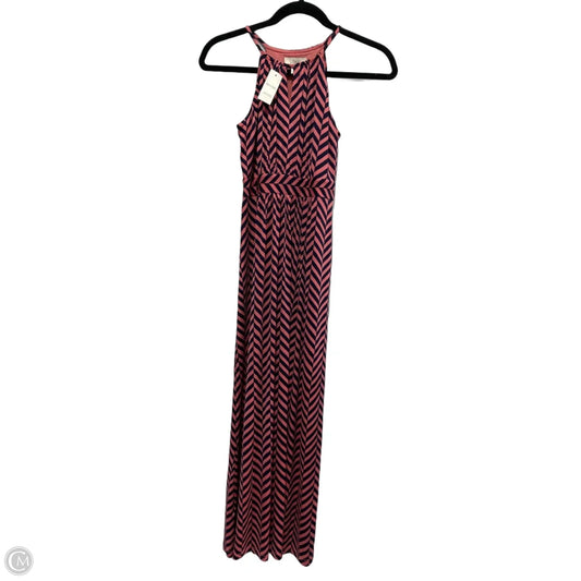 Dress Casual Maxi By Loft In Blue & Pink, Size: Xxsp