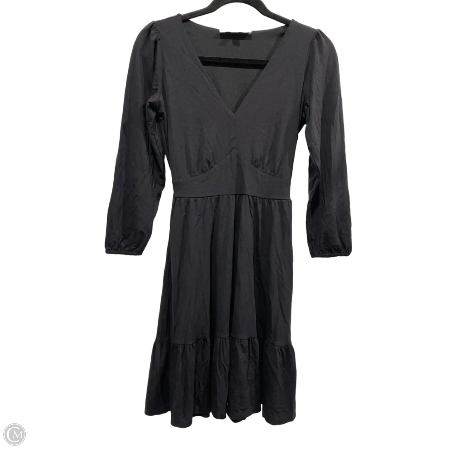 Dress Casual Midi By Loft In Black, Size: 0p
