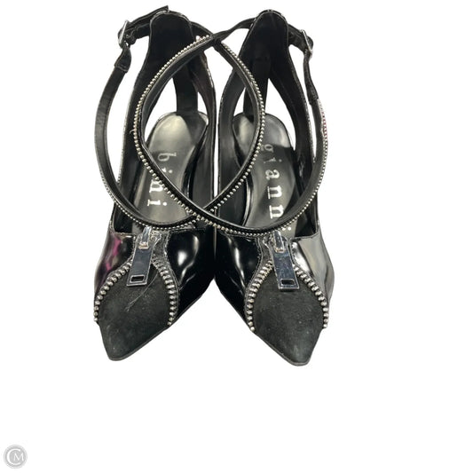 Shoes Heels Stiletto By Gianni Bini In Black & Silver, Size: 8.5