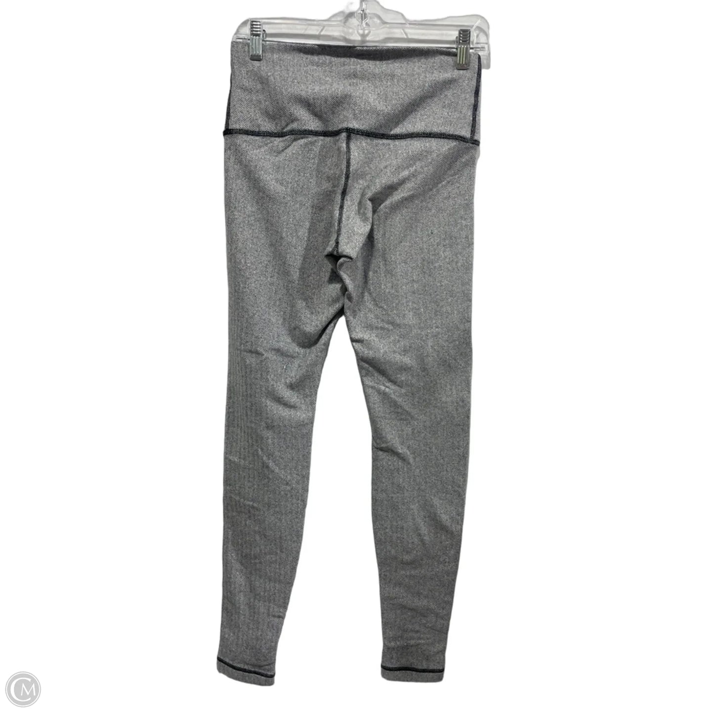 Athletic Leggings By Lululemon In Black & Grey, Size: 8