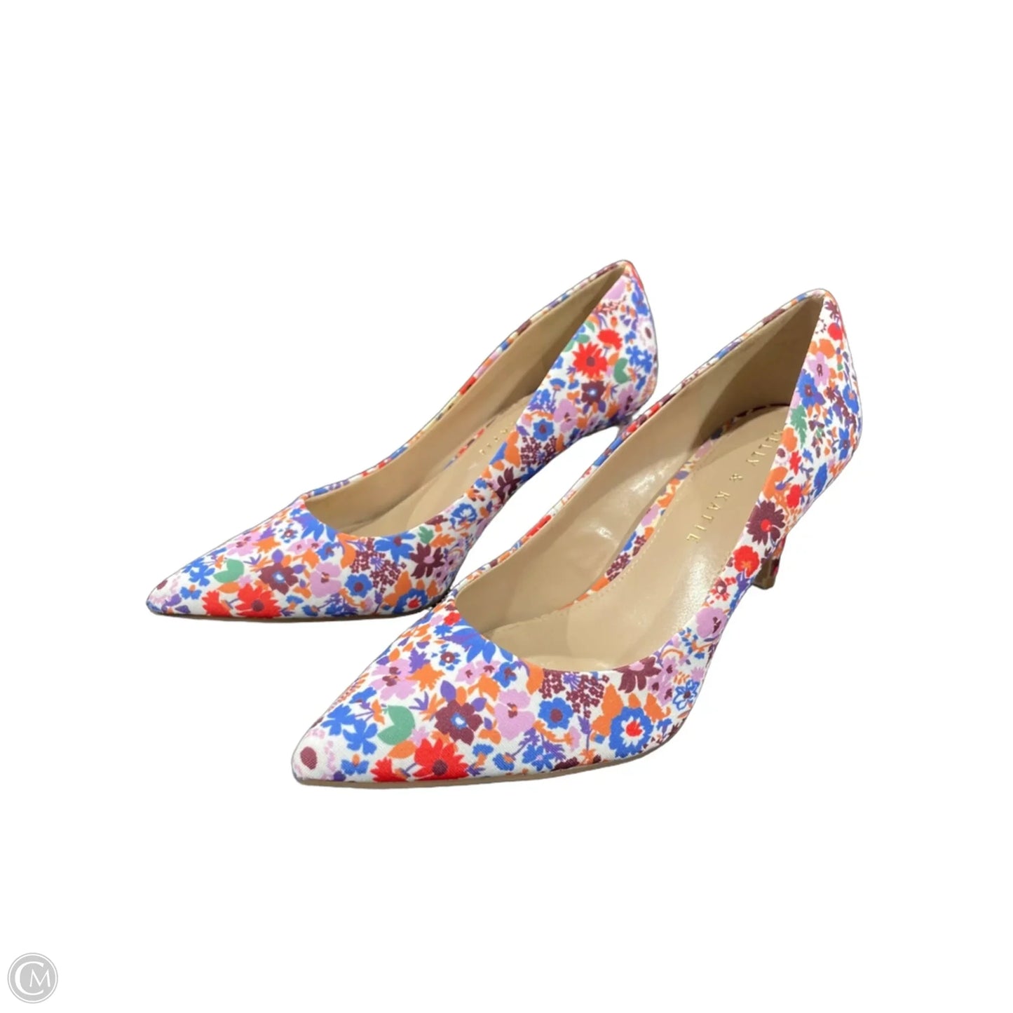 Shoes Heels Kitten By Kelly And Katie In Floral Print, Size: 6.5