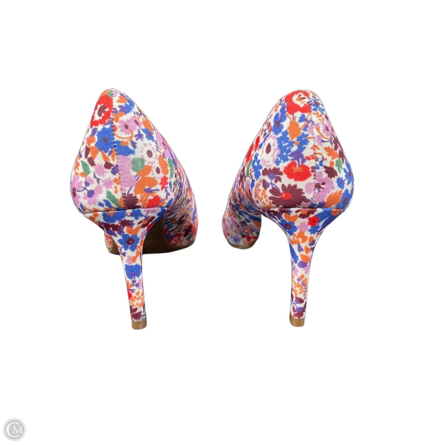 Shoes Heels Kitten By Kelly And Katie In Floral Print, Size: 6.5
