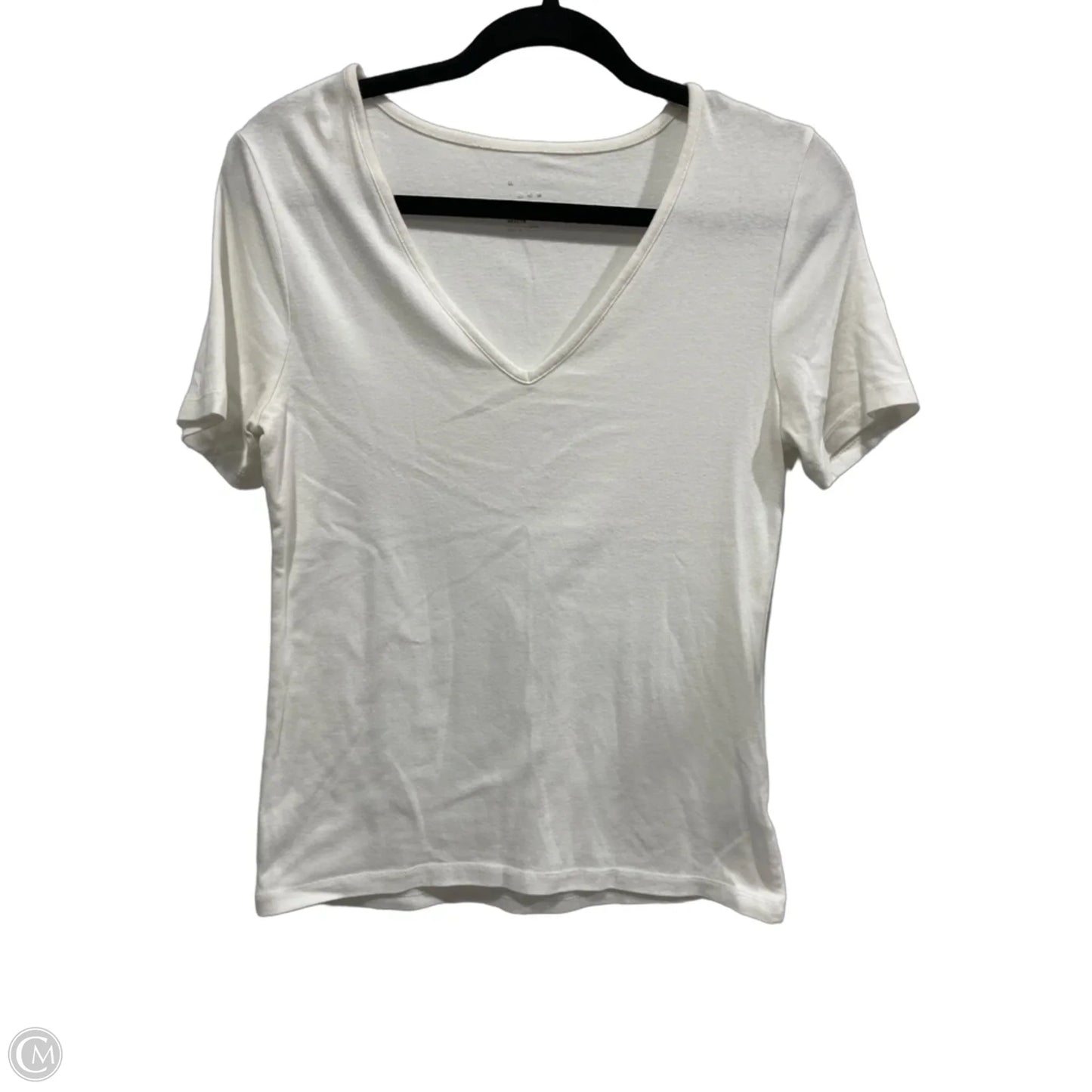 Top Short Sleeve Basic By A New Day In White, Size: M