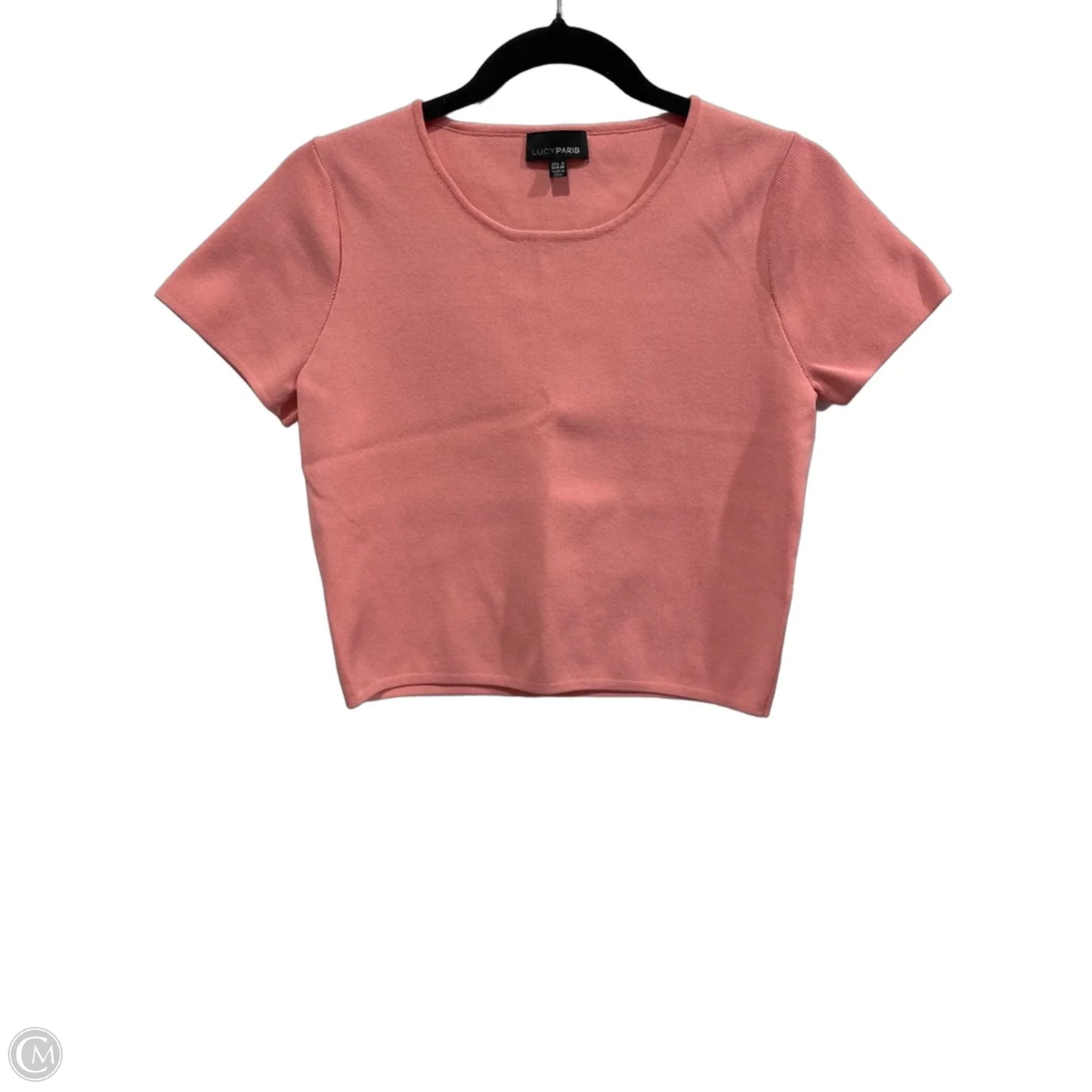 Top Short Sleeve By Lucy Paris In Peach, Size: S
