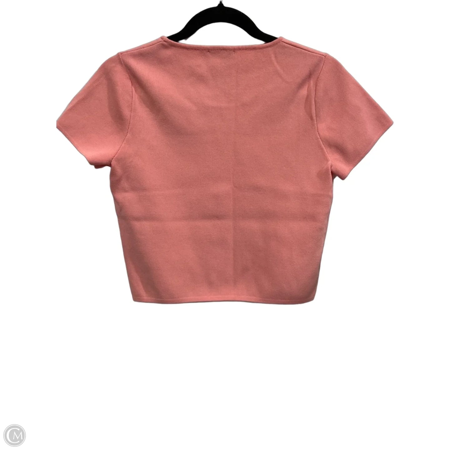 Top Short Sleeve By Lucy Paris In Peach, Size: S