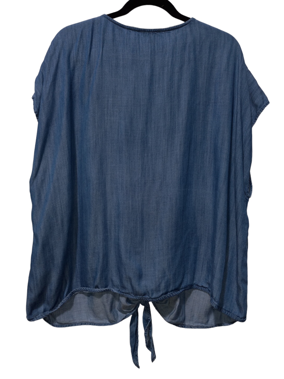 Blue Denim Top Short Sleeve Talbots, Size 3x