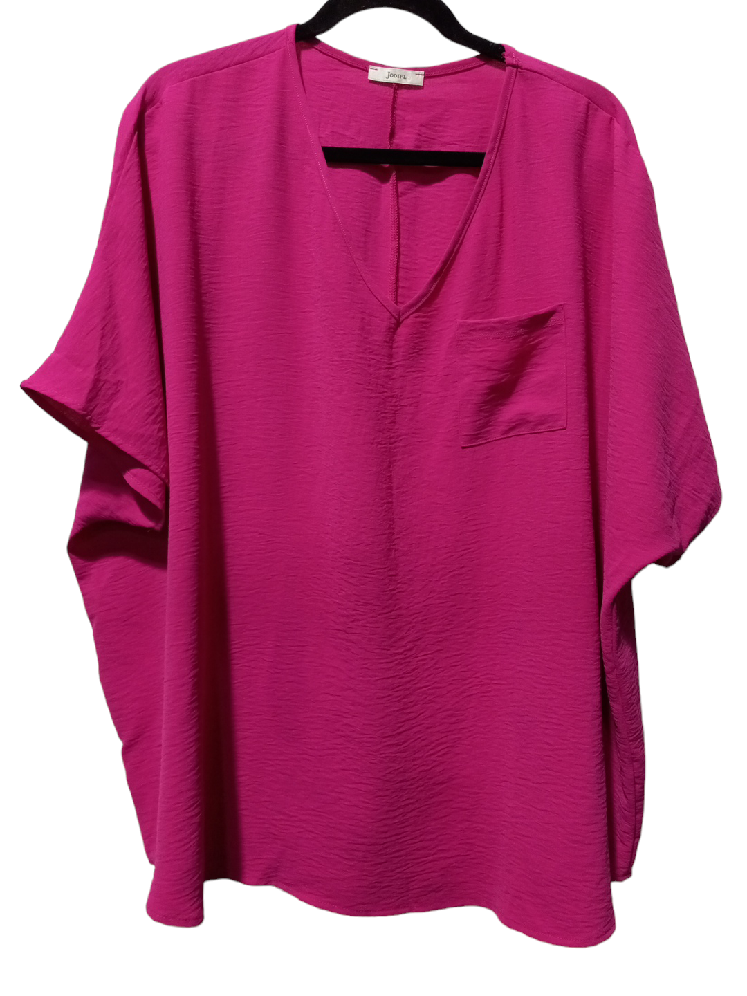 Pink Blouse Short Sleeve Jodifl, Size 1x
