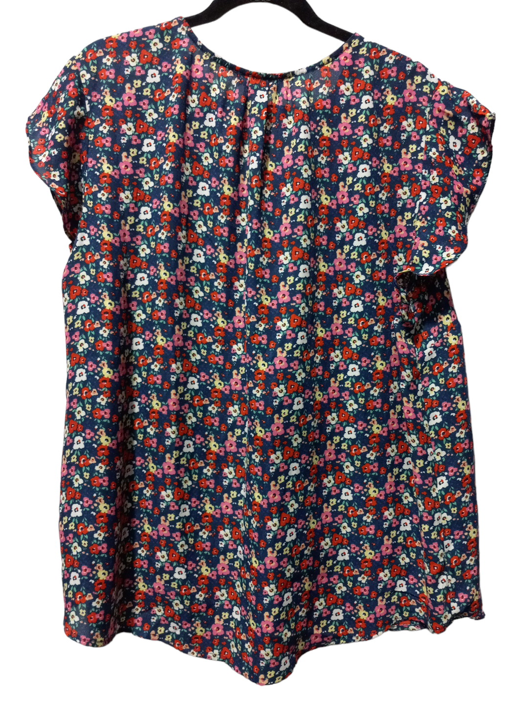 Floral Print Blouse Short Sleeve Cynthia Rowley, Size 1x